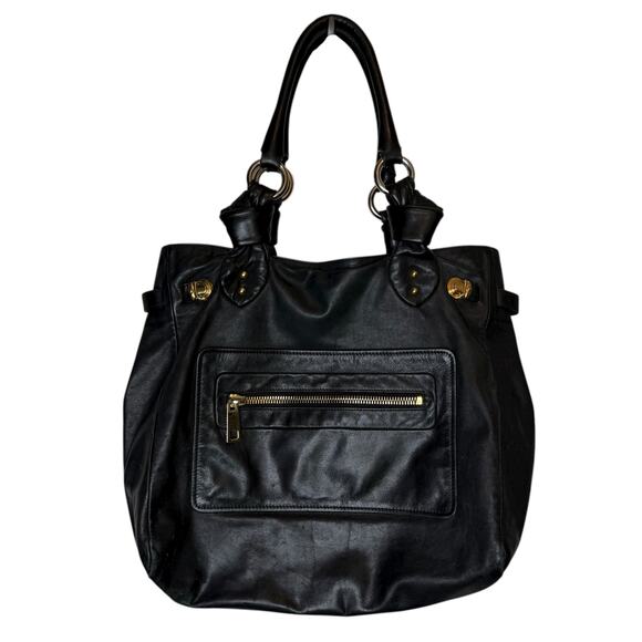 Marc Jacobs Leather Black Large Tote Bag - Picture 1 of 10